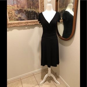 Dress Barn LBD - flattering ruched waist - size 6